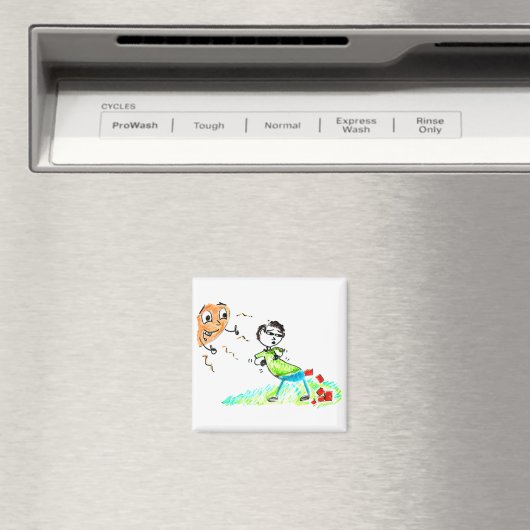 Gekackt Steine | Sun thumbs Up to Man Kacke Brille Magnet (In Situ (Geschirrspüler))