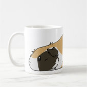 Gekacktes Schwein-niedliches Tricolor Kaffeetasse (Links)