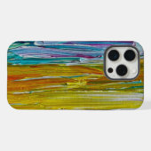Gekämmtes Blumenfeld Kunst iPhone Hülle (Rückseite (Horizontal))