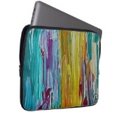Gekämmtes Blumenfeld Kunst Laptopschutzhülle (Vorne Rechts)