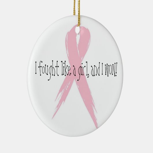 Gekämpft wie ein Mädchen Keramik Ornament (Rechts)
