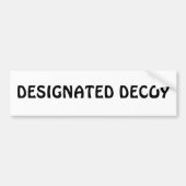 Gekennzeichneter Lockvogel Autoaufkleber (Vorne)