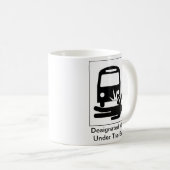 Gekennzeichneter Mann unter der Bus-Tasse Kaffeetasse (VorderseiteRechts)