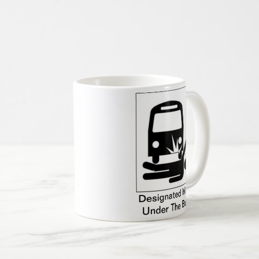 Gekennzeichneter Mann unter der Bus-Tasse Kaffeetasse (VorderseiteRechts)