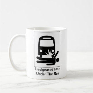 Gekennzeichneter Mann unter der Bus-Tasse Kaffeetasse