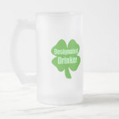 Gekennzeichneter Trinker Mattglas Bierglas (Links)