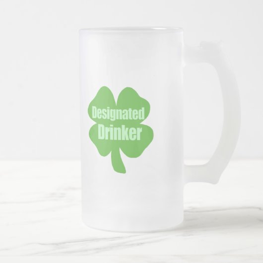 Gekennzeichneter Trinker Mattglas Bierglas (Rechts)