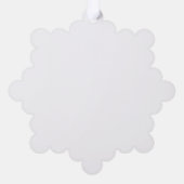 Gekernter Weihnachtsmann-Schneeflocken-Papier-Schm Ornament Karte (Rückseite)
