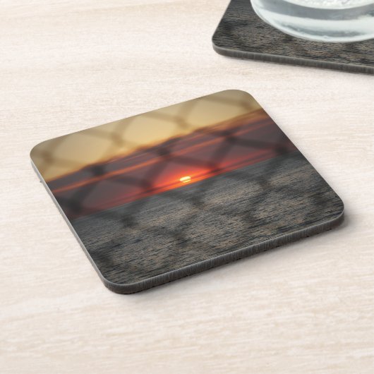 geketteter Sunset Getränkeuntersetzer (Linke Seite)
