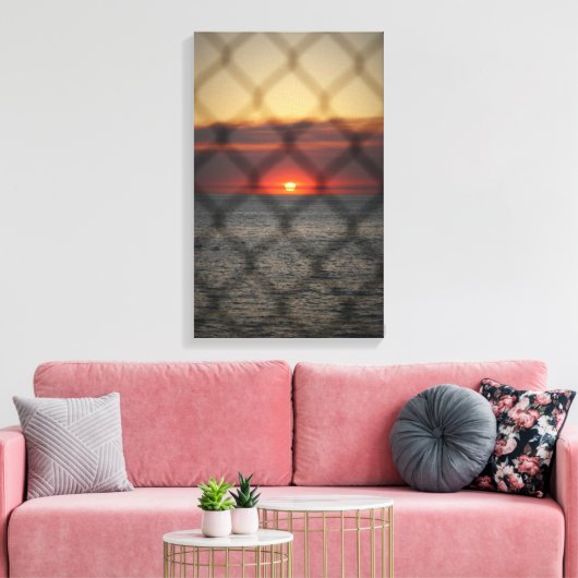 geketteter Sunset Leinwanddruck (Insitu (Wohnzimmer))