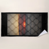 geketteter Sunset Strandtuch (Vorderseite)