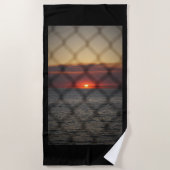 geketteter Sunset Strandtuch (Vorderseite)