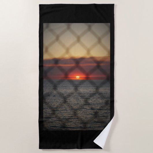 geketteter Sunset Strandtuch (Vorderseite)