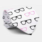Gekgläser Pink-Geek-Nacken-Krawatte Krawatte (Gerollt)