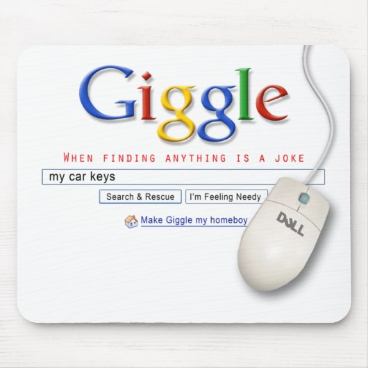Gekicher-Suche Mousepad (Vorne)
