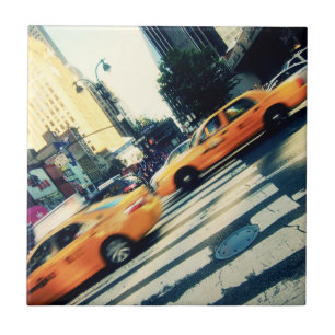 Gekippte Taxis NYC Fliese