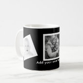 Gekipptes Foto-kundenspezifisches personalisiertes Kaffeetasse (Vorderseite Links)