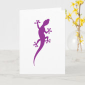 Gekko Eidechse Karte (Gelbe Blume)