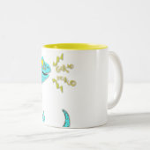 "Gekko Gecko" niedlicher nennender Tokay Gecko Zweifarbige Tasse (VorderseiteRechts)