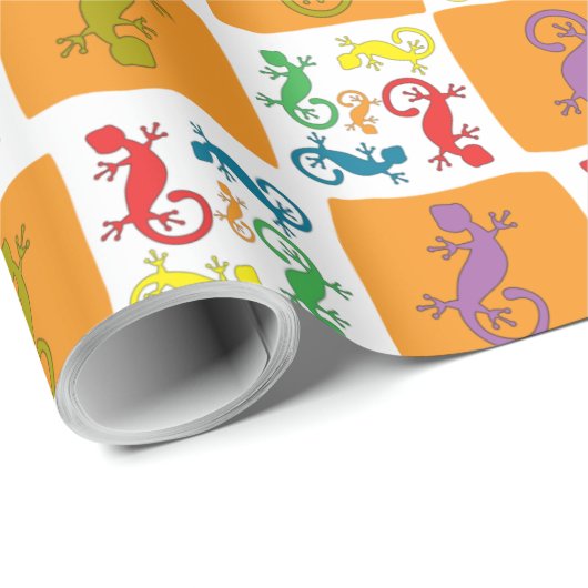 Gekkos Geschenkpapier (Rolleneckpunkt)