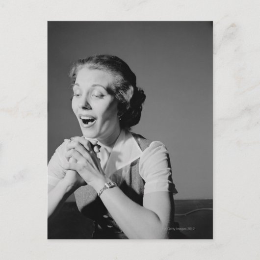 geklammerte Hände Postkarte (Vorderseite)