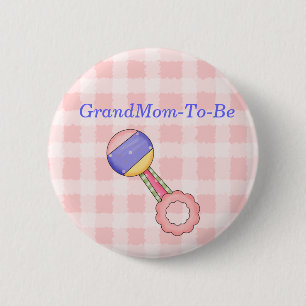 Geklapper-Baby-Duschen-Großmutter-Button-Knopf Button