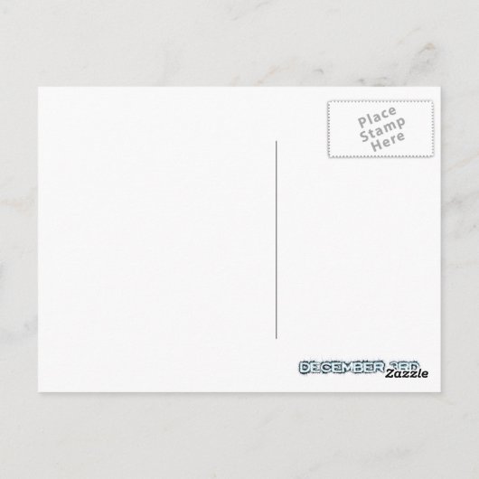 Geklapper-Schlange Postkarte (Rückseite)