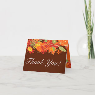 Geklappt dank Karte Autumn Leaves Fall Floral