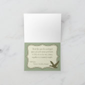 geklappt danke, dass Sie Card Landente Jagd rustik Dankeskarte (Innenseite)