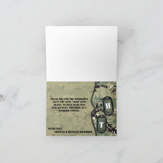 geklappt danke Ihrer Karte Navy Typ III Digital (Innenseite)