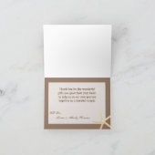 geklappt Danke Karte Muscheln Strand Sand Ozean (Innenseite)