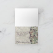 geklappt Dankeschön Army OCP Camouflage Uniform Ca Dankeskarte (Innenseite)