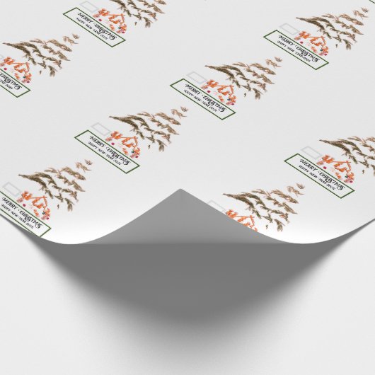 geklappte Begrüßung Geschenkpapier (Ecke)