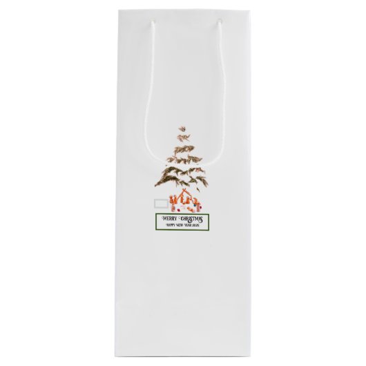 geklappte Begrüßung Geschenktüte Für Weinflaschen (Vorderseite)