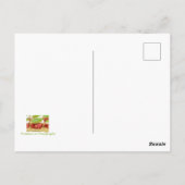 geklappte Begrüßung Postkarte (Rückseite)