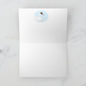 Geklappte Grußkarte : Schwan Schwimmen geniessen Karte (Innenseite)