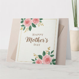 Geklappte Grußkarte zum Geburtstag der Mutter Karte