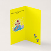 Geklappte Karte glücklich Ostern (Innenseite)