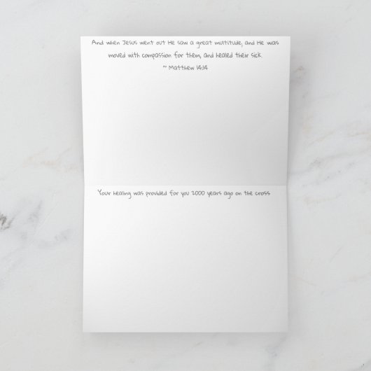 Geklappte Karte Heilpferd von Sherry Jarvis (Innenseite)