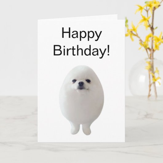 geklapptes Ei Karte (Gelbe Blume)