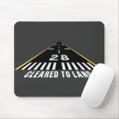 Geklärt, um Rollbahn zu landen Mousepad (Mit Mouse)