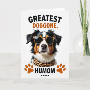 Gekleckste stilvolle Hund-Karte Karte