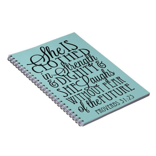 Gekleidet in der Stärke u. in der Würde Notizblock (Rechte Seite)