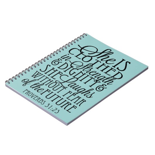 Gekleidet in der Stärke u. in der Würde Notizblock (Linke Seite)