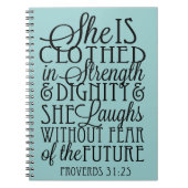 Gekleidet in der Stärke u. in der Würde Notizblock (Vorderseite)