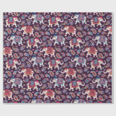 Gekleideter Elefant Geschenkpapier (Flach)