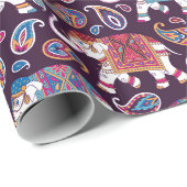 Gekleideter Elefant Geschenkpapier (Rolleneckpunkt)
