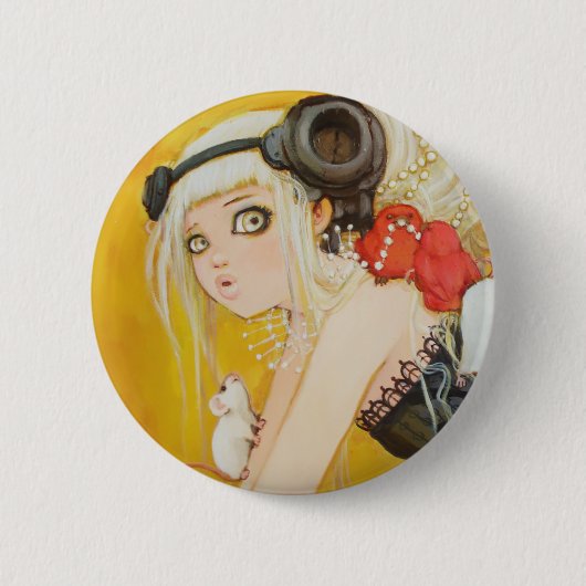 Gekleideter oben Störungs-Knopf Button (Vorderseite)