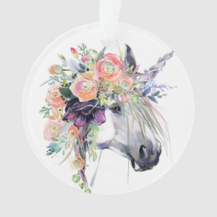 Gekleidetes BlumenEinhorn Ornament