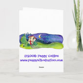 Gekleidetes oben Walroß Feiertagskarte (Rückseite)